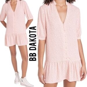 BB Dakota‎ Women's Been Here Before Dress  Peach Romance  Size M